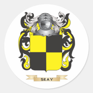 Seay Wapen (Family Crest) Ronde Sticker