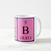 Seb nom de table périodique mug (Devant droit)