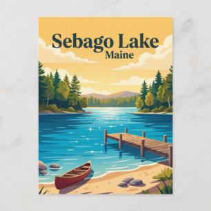 Sebago Lake, Maine Briefkaart