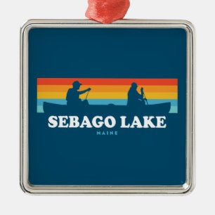 Sebago Lake Maine Canoe Metalen Ornament