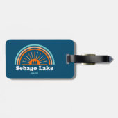 Sebago Lake Maine Rainbow Bagagelabel (Achterkant horizontaal)