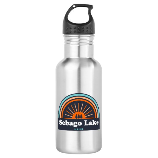 Sebago Lake Maine Rainbow Waterfles (Voorkant)
