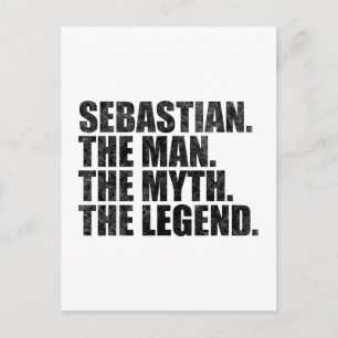 Sebastian de man de mythe de legende briefkaart