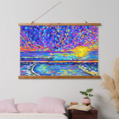 Sebastian Inlet Cotton Snoep Sky Hangend Wandkleed (Slaapkamer)