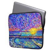 Sebastian Inlet Cotton Snoep Sky Laptop Sleeve (Voorkant Links)