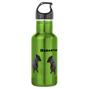 Sebastian Name with 2 Aussie Quokkas, Water Fles