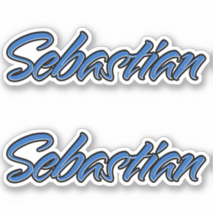 Sebastian Nom autocollant Stickerset
