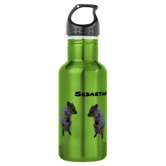 Sebastian Nom Avec 2 Quokkas Aussie, Bouteille D'E (Devant)