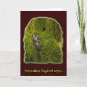 SEBASTIAN SQUIRREL Note Cards Kaart (Voorkant)