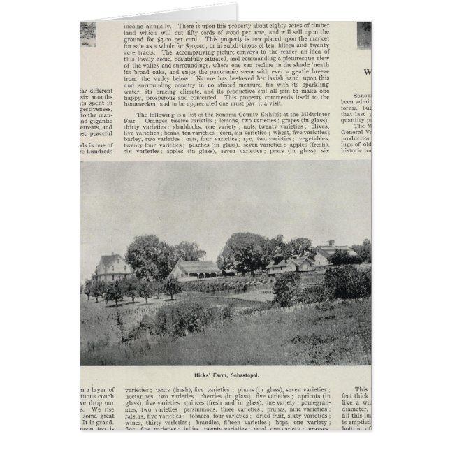 Sebastopol, Californie (Devant)