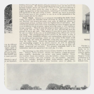 Sebastopol, Californië Vierkante Sticker