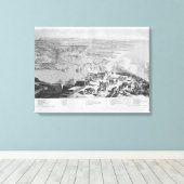 Sebastopol uit Fort Constantin Canvas Afdruk (Insitu (Houten vloer))