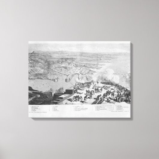 Sebastopol uit Fort Constantin Canvas Afdruk (Voorkant)