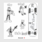 Sebi's potloodtekeningen sticker (Vel)