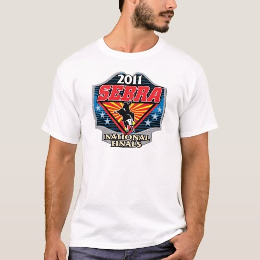 SEBRA Finals Bull Riding Basic T-Shirt (Voorkant)
