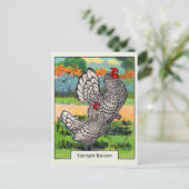 Sebright Bantam Chicken Briefkaart (Staand voorkant)