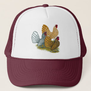Sebright Rooster Assortation Trucker Pet