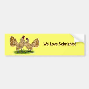 Sebrights Buff Laced Bumpersticker