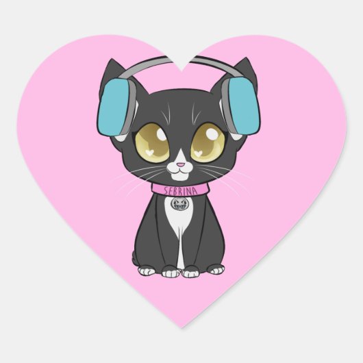 Sebrina Classic Heart Sticker (Voorkant)