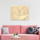Sec 1 Brooklyn-kaart Canvas Afdruk (Insitu (Woonkamer))