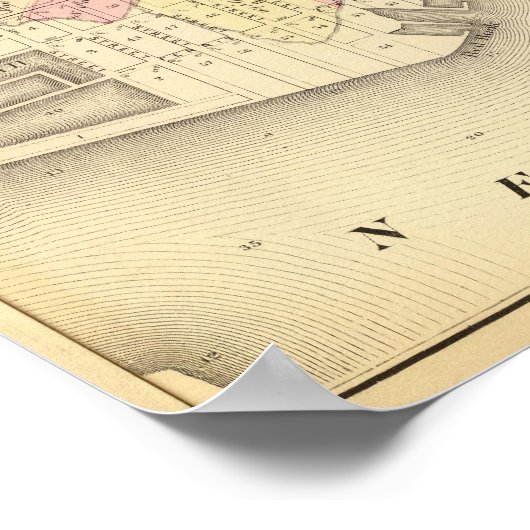 Sec 3 Brooklyn-kaart Poster (Hoek)