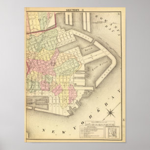 Sec 3 Brooklyn-kaart Poster