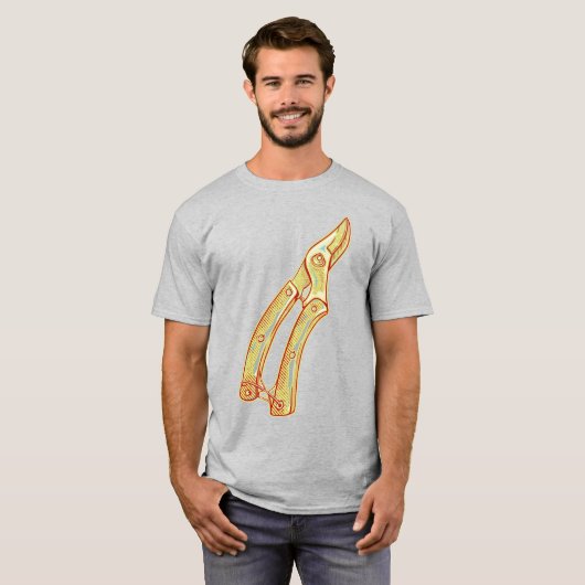 Secateurs tuingereedschap t-shirt (Voorkant volledig)