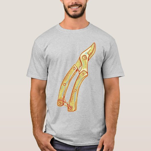 Secateurs tuingereedschap t-shirt (Voorkant)