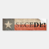 Secede. Bumpersticker (Voorkant)