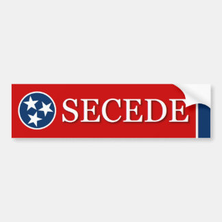 SECEDE Tennessee (TN) bumpersticker