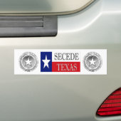 Secede Texas 2 Bumpersticker (Op auto)