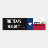 Secede! Texas Bumpersticker (Voorkant)