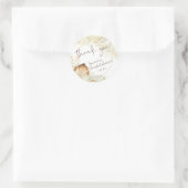 Séché Boho Fleur Favor 2 Sticker Classic Rond (Sac)