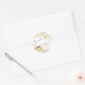 Séché Boho Fleur Favor 2 Sticker Classic Rond (Enveloppe)