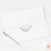 Séché Fleurs Sticker Classic Round (Enveloppe)