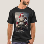 Second Amendment Santa Gun Rights Naughty List T-shirt (Voorkant)