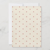 Second Anniversaire Amour Bug Baby Girl Invitation (Dos)