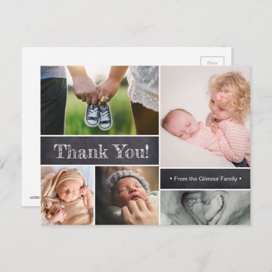 Second Baby Faire-part de naissance avec Big Siste (Devant / Derrière)