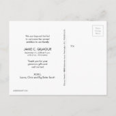 Second Baby Faire-part de naissance avec Big Siste (Dos)