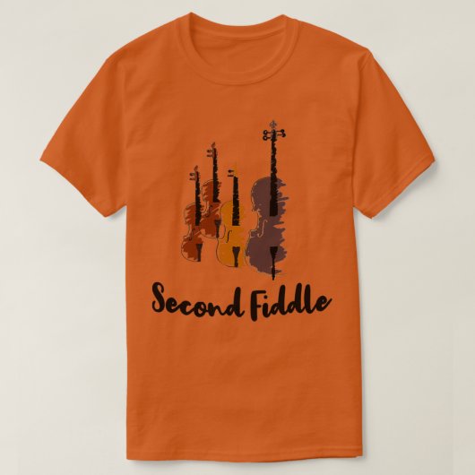 Second Fiddle Violinist Musical Classic TShirt (Design devant)