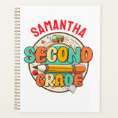 Second Grade – Cute Back to School Supplies Notebo Planner (Voorkant)