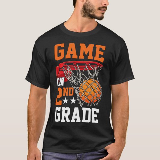 Second Grade Game On Sketll Ck To School 2nd Grade T-shirt (Voorkant)