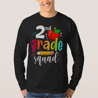Second Grade Squad Back To School 2nd Graders Tea T-shirt
