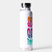 Second Grade Teacher Colorful Ombre Waterfles (Rechts)