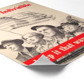 Seconde Guerre mondiale poster vintage (Coin)