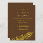 Secouer vos plumes de queue Faire-part de mariage (Devant / Derrière)