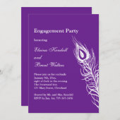 Secouer vos plumes de queue Invitation de la parti (Devant / Derrière)