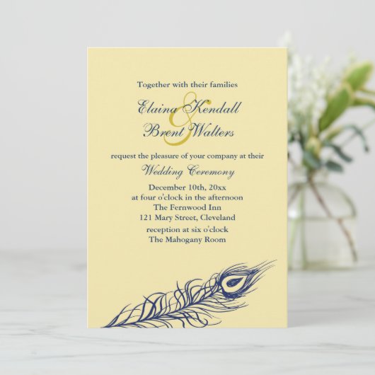 Secouer vos plumes de queue jaune Faire-part de ma (Debout devant)