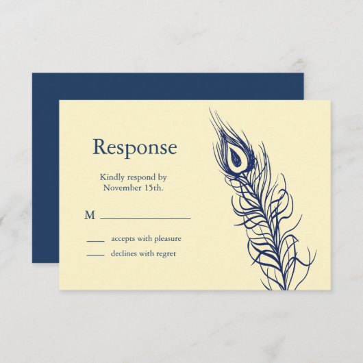 Secouer vos plumes de queue RSVP (Devant / Derrière)