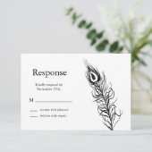 Secouer vos plumes de queue RSVP (blanc) (Debout devant)